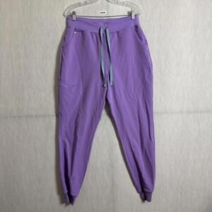 Figs Women’s Size Large Tall Purple 3158 High Waisted Jogger Scrub Pants